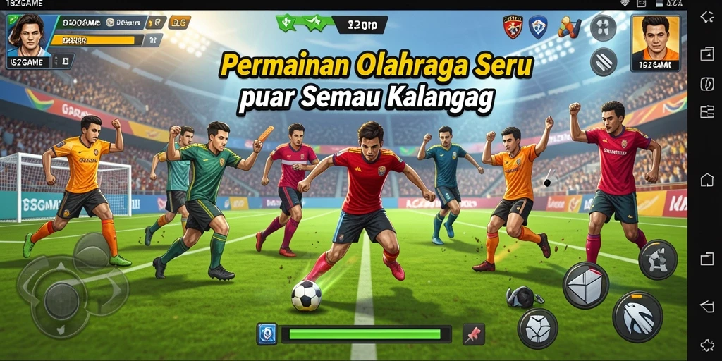 Tampilan permainan 182GAME yang menarik dan penuh aksi olahraga.