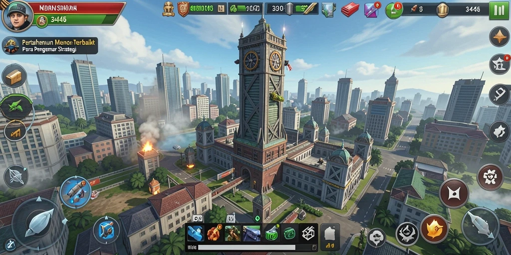 Screenshot utama 3446 menampilkan aksi seru dalam Tower Defense.