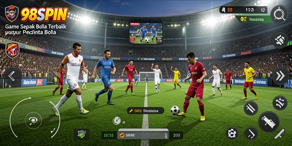 Gameplay intensif dalam 988SPIN saat mencetak gol.