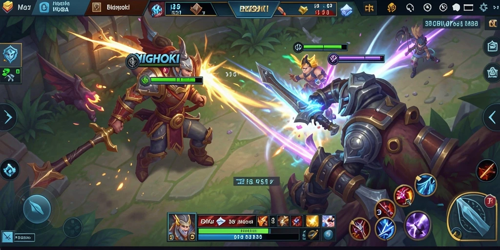 Gameplay seru BIGHOKI di dalam pertarungan MOBA.