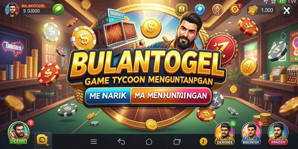 Screenshot gameplay BULANTOGEL dengan momen pengelolaan bisnis yang seru.