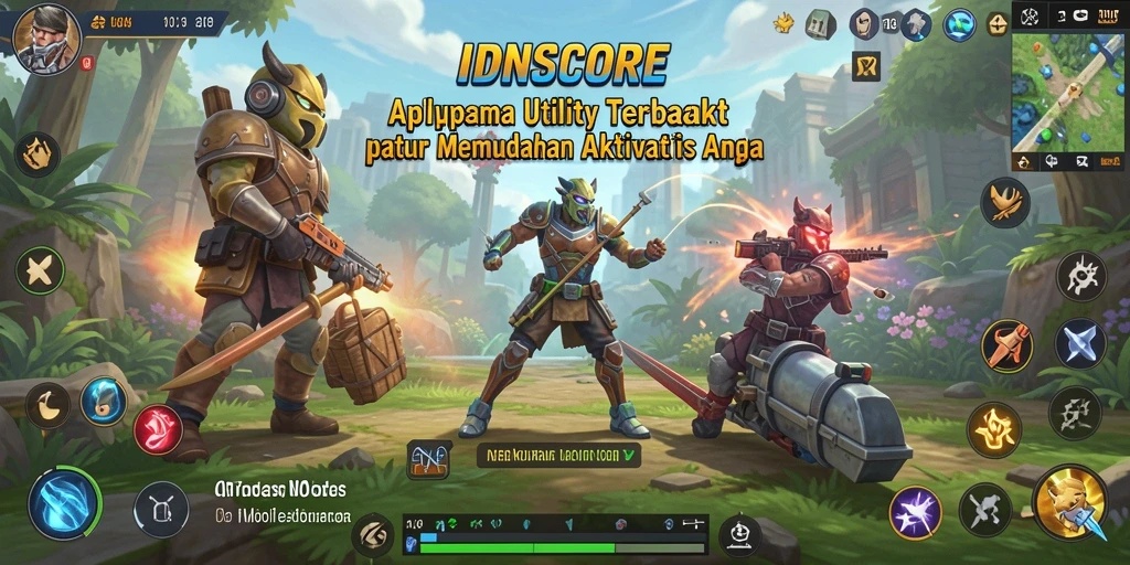 Tampilan antarmuka IDNSCORE yang intuitif dan mudah digunakan.