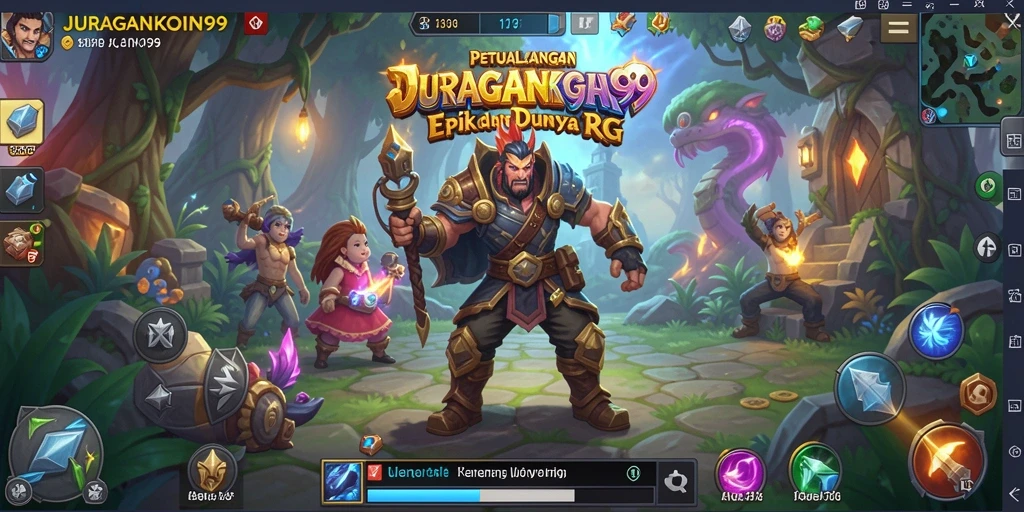Tampilan menarik dari gameplay RPG JURAGANKOIN99 yang penuh aksi.