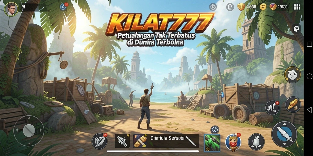 Screenshot gameplay KILAT777 menampilkan petualangan seru di dunia terbuka.