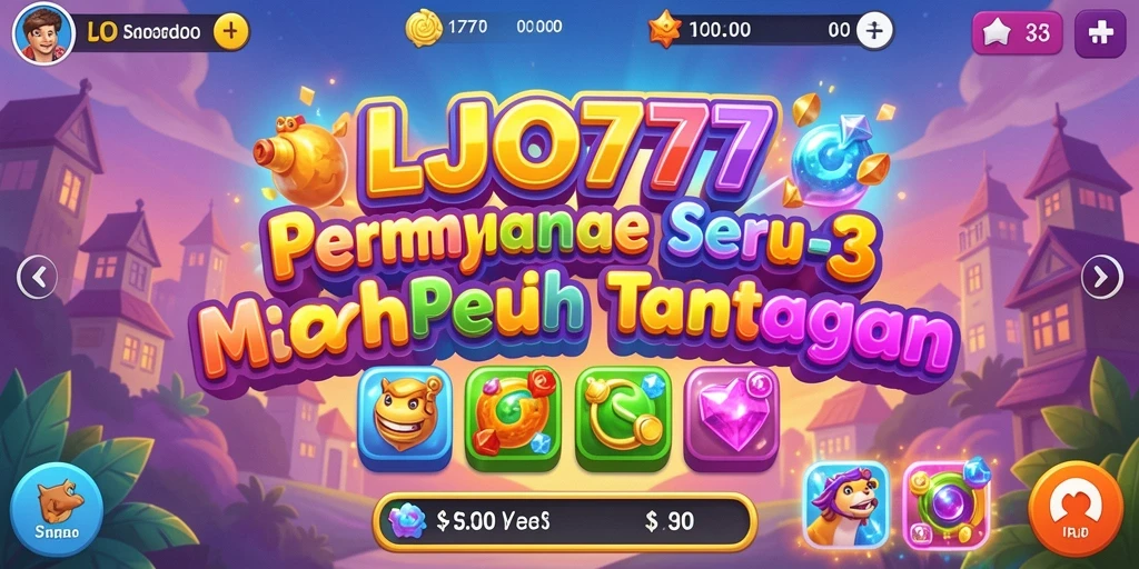Tampilkan screenshot penuh warna dari gameplay seru LJO777.