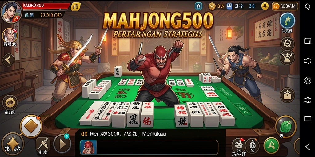 Gameplay seru dan pertarungan mendebarkan di MAHJONG500.