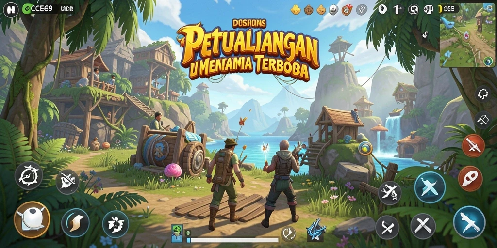 Tampilan gameplay OCE69 dengan dunia yang luas dan interaksi yang dinamis.