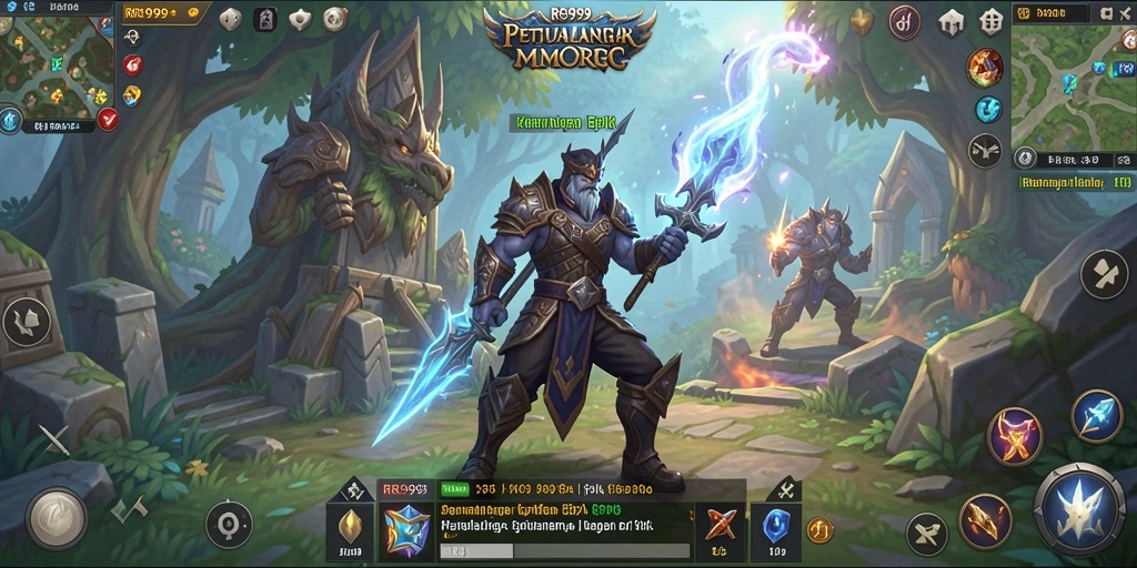Tampilan gameplay seru dalam petualangan MMORPG RR999.