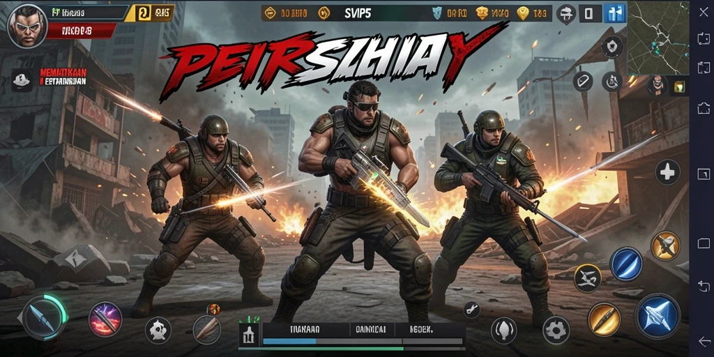 Tampilan pertarungan seru dalam game SVIP5, penuh aksi dan ketegangan.