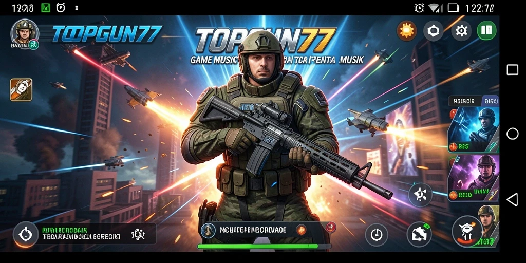 Screenshot gameplay TOPGUN77 yang menampilkan suasana bermain yang seru.