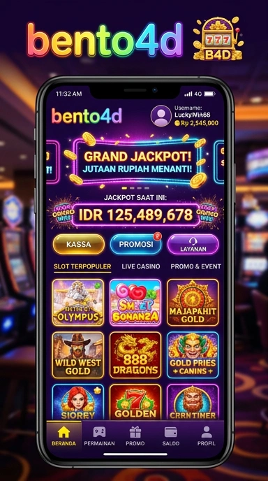 Tampilan utama aplikasi bento4d dengan fitur unggulan.