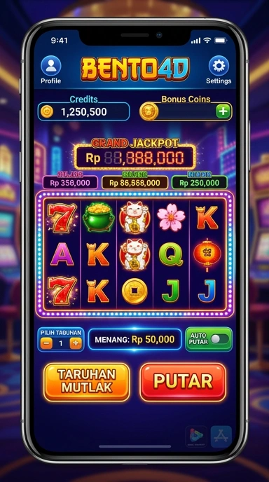 Antarmuka yang memudahkan navigasi di bento4d.